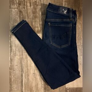 American Eagle Outfitters Dark Blue Jegging Skinny Jeans
